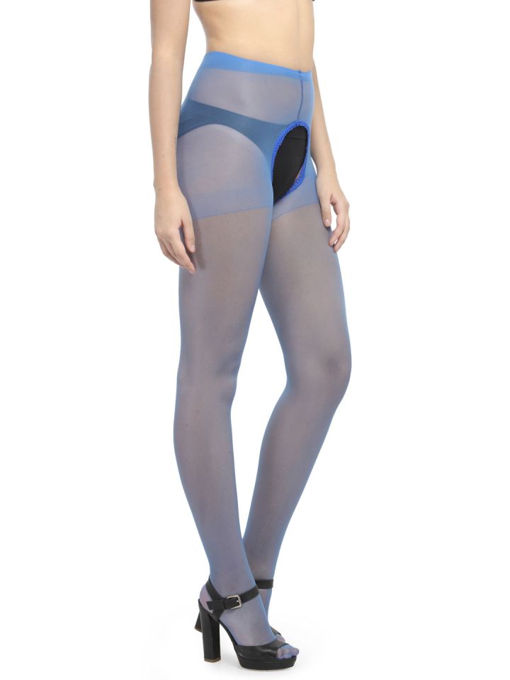 Blue top lace stockings