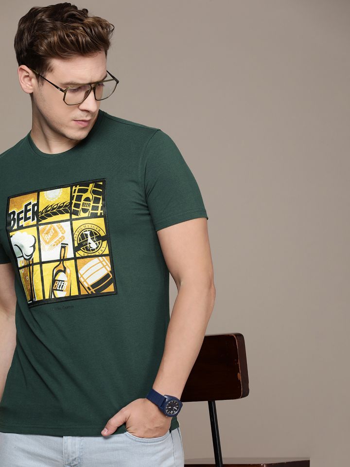 SIMON CARTER LONDON Men Printed Slim Fit T shirt
