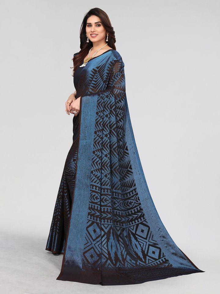 Buy Winza Designer Floral Printed Venkatgiri Saree Sarees for