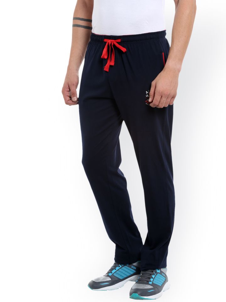 Buy AVOQ Navy Slim Fit Track Pants Track Pants for Men 2281124