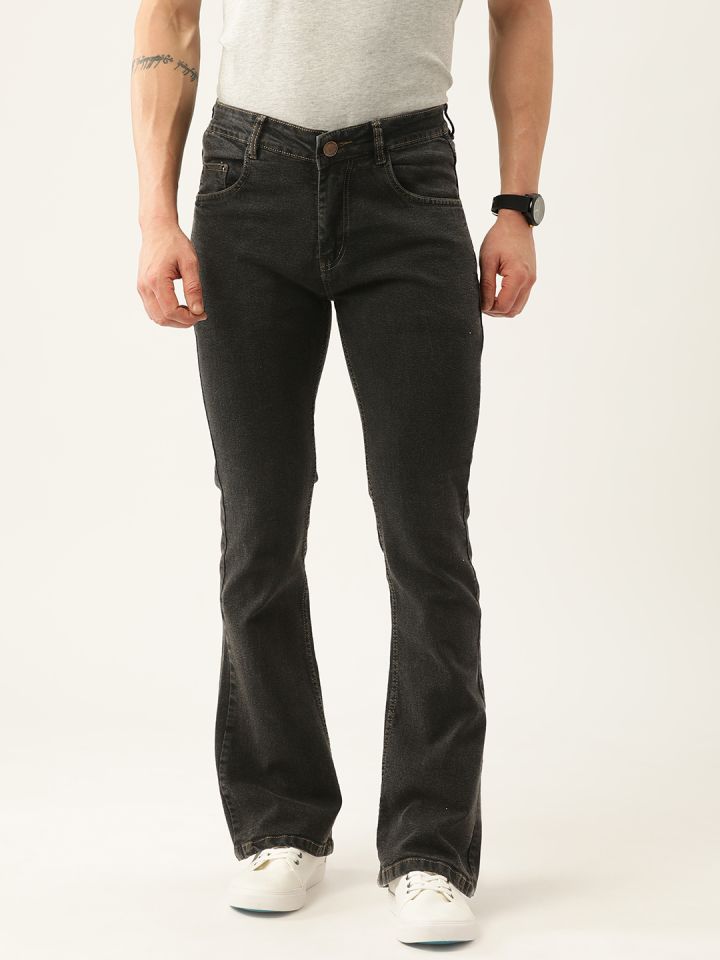 Mens dark bootcut jeans online