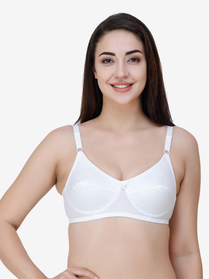 Non-Padded Non-Wired Full Coverage Lace Concealer T-Shirt Bra - BRA92201