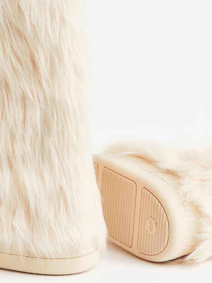 H M Women Faux Fur Boots