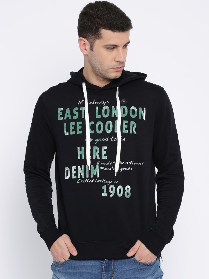Lee cooper black clearance hoodie