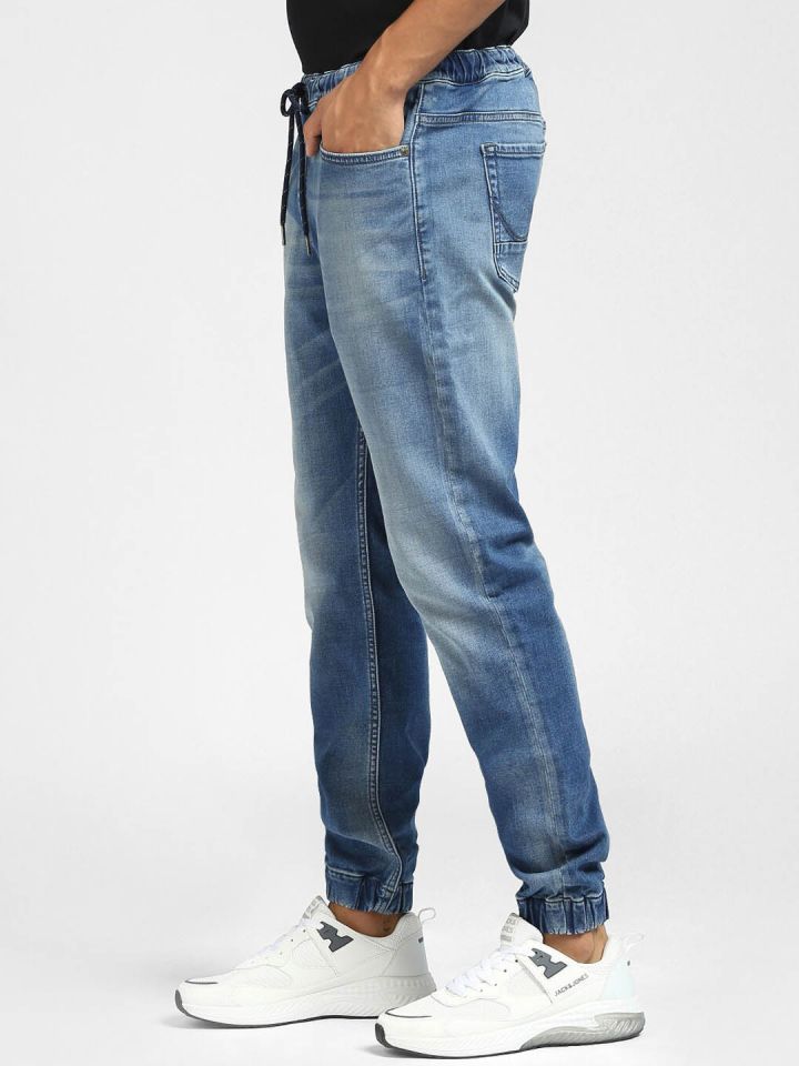 Buy Jack Jones Men Jogger Fit Low Rise Heavy Fade Jeans Jeans