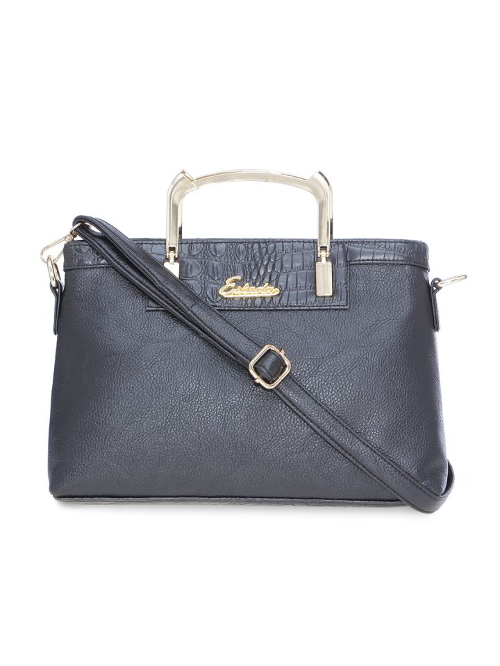 Buy ESBEDA Black Solid Handheld Bag Handbags for Women 2288211