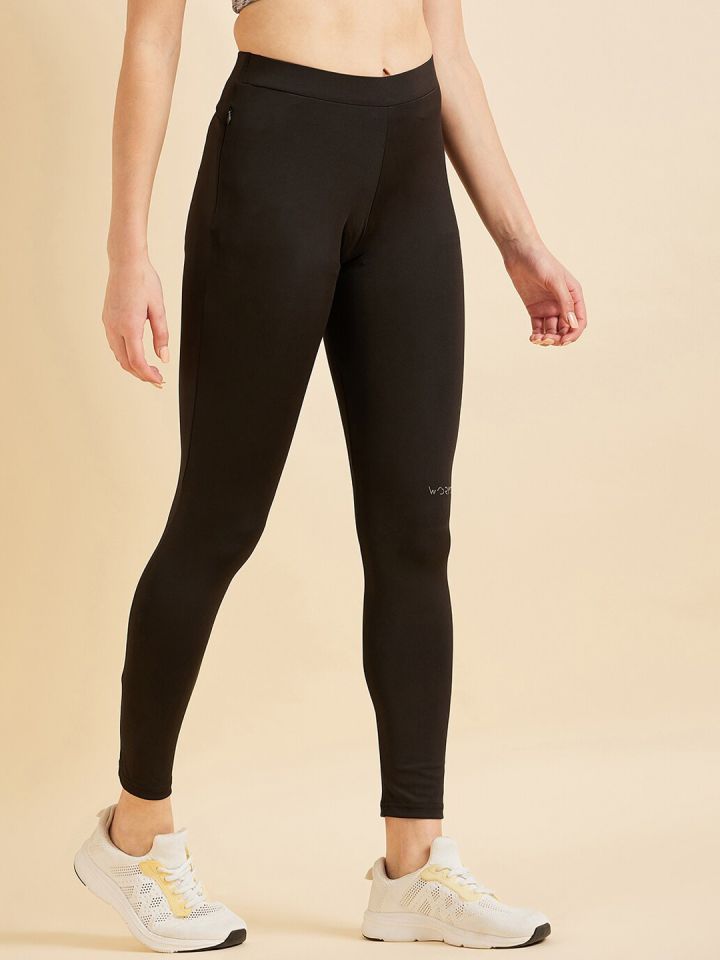 Active Wear Black Tights for Women URKNIT