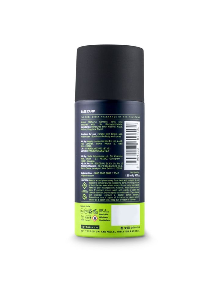 Buy Ustraa By Happily Unmarried Cologne Spray Base Camp 100 Ml