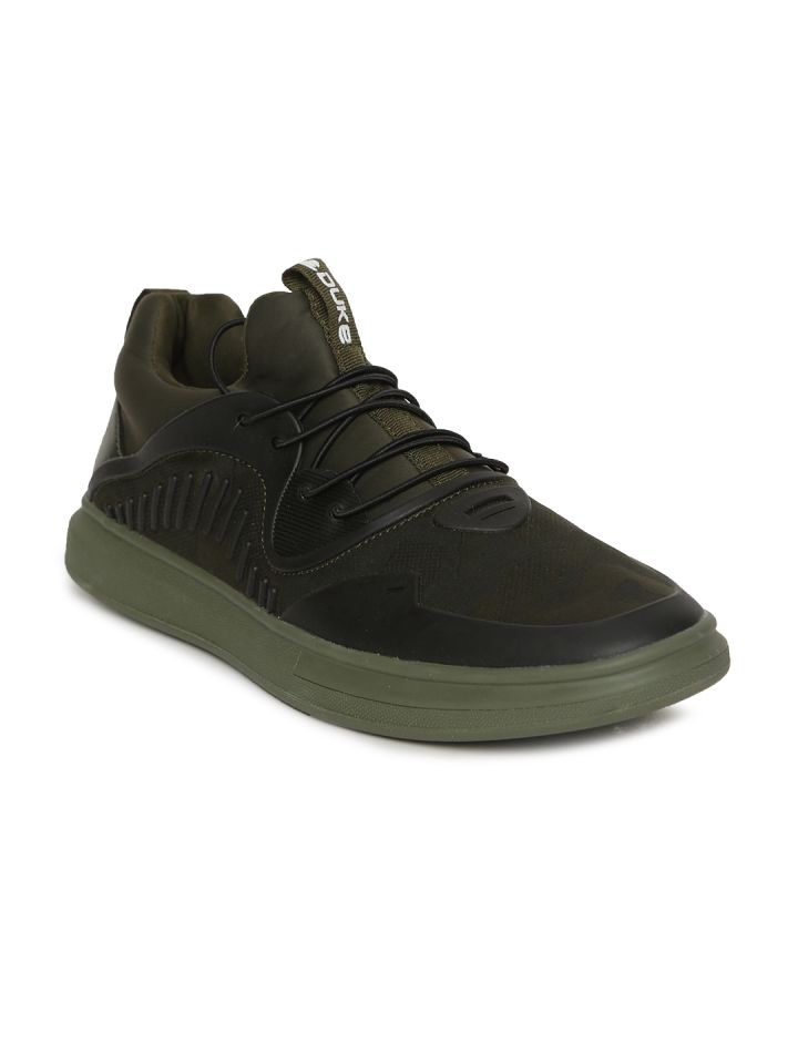 Mens olive green best sale casual shoes