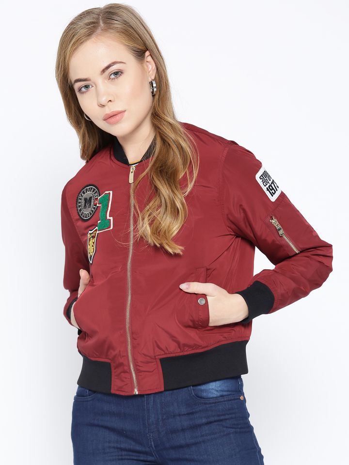 bomber jacket myntra