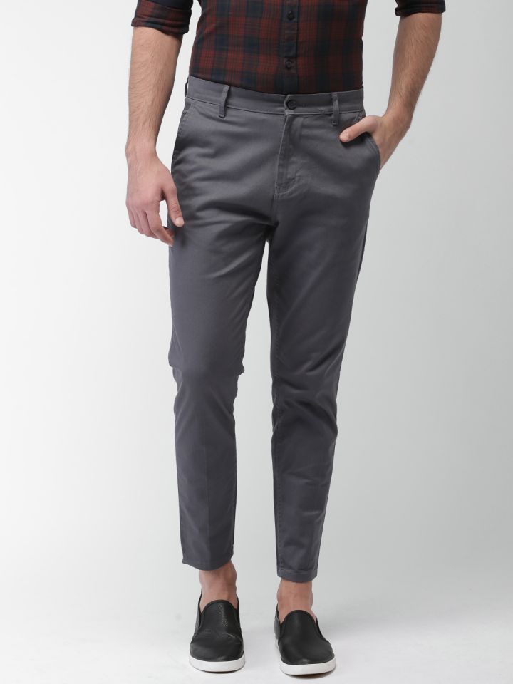 Buy tbase Mens Grey Slim Tapered Chinos Trousers for Mens at Amazonin