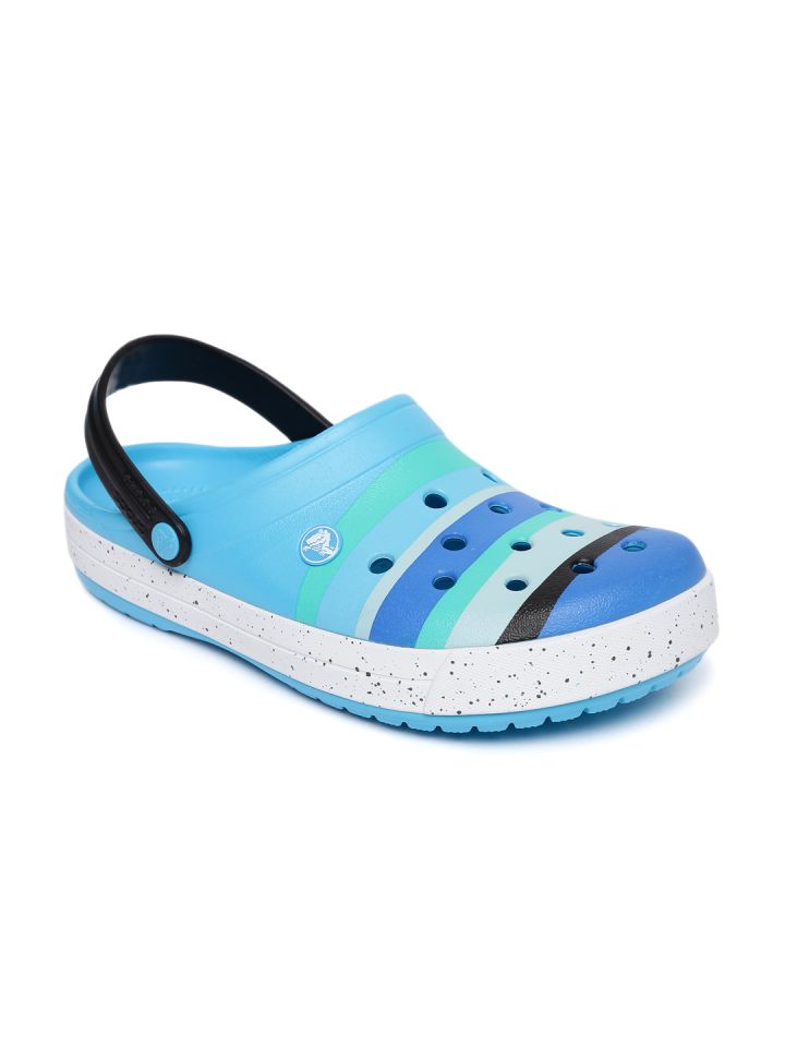 Striped crocs hot sale
