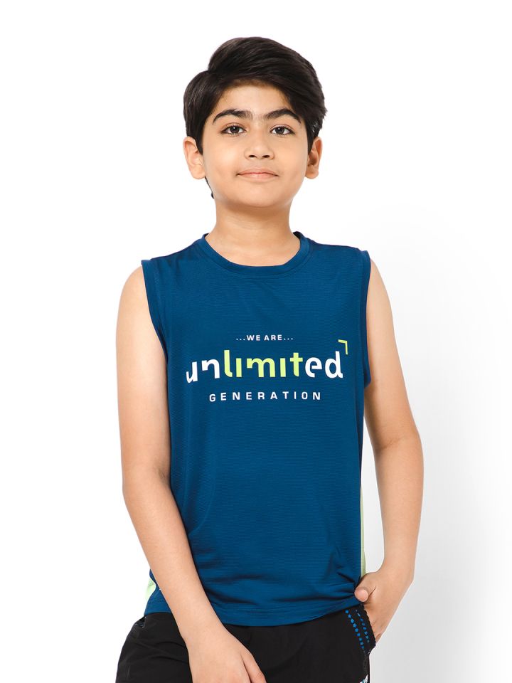 Printed sleeveless t shirts top