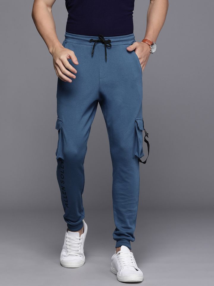 Buy Allen Solly Tribe Men Brand Logo Printed Joggers Track Pants