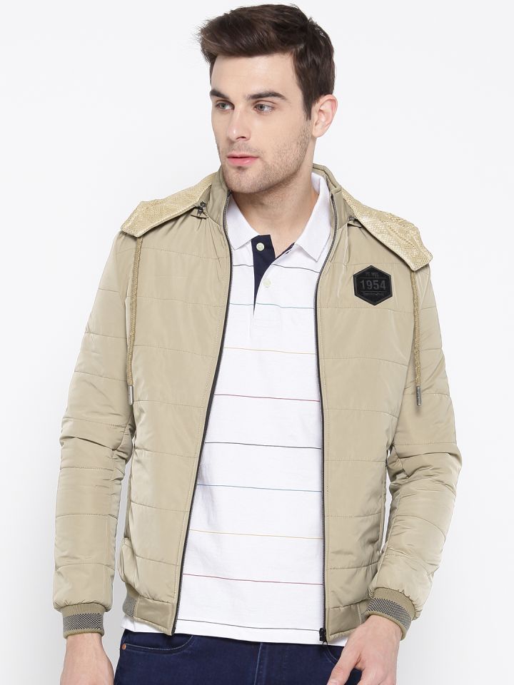 beige bomber jacket men