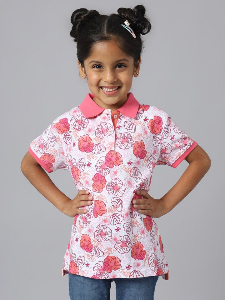 Floral polo cheap for girls
