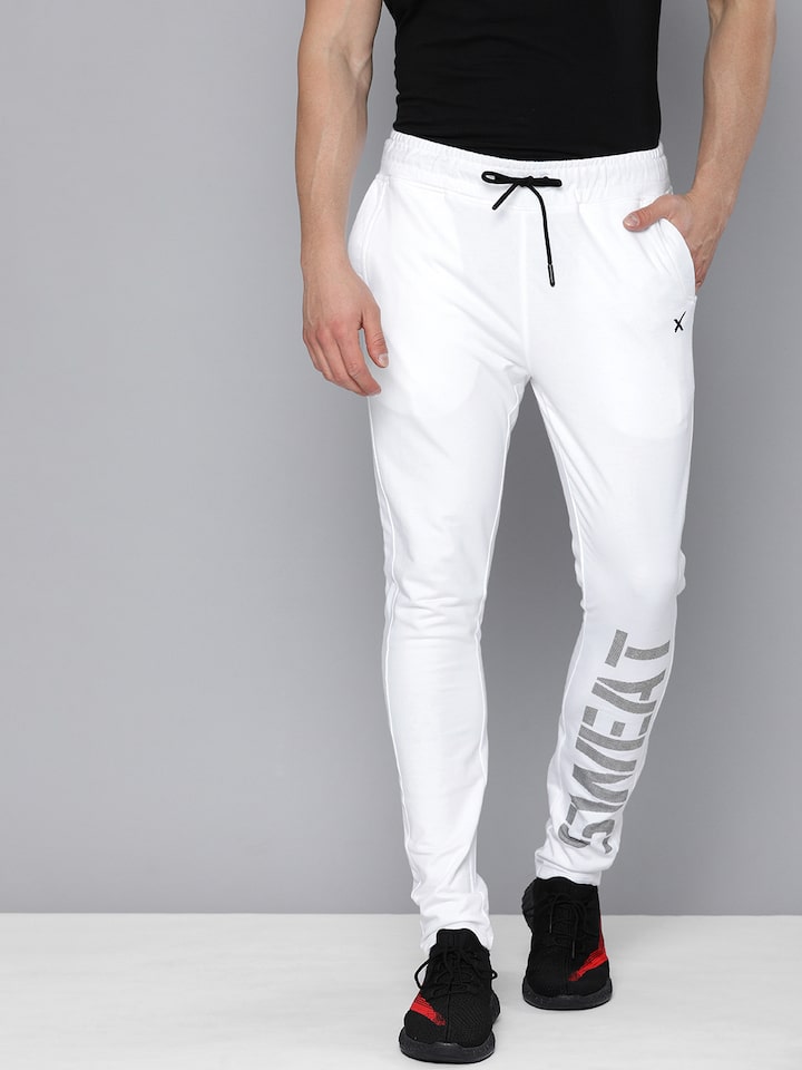 HRX casual fashionable trendy men track pants with button