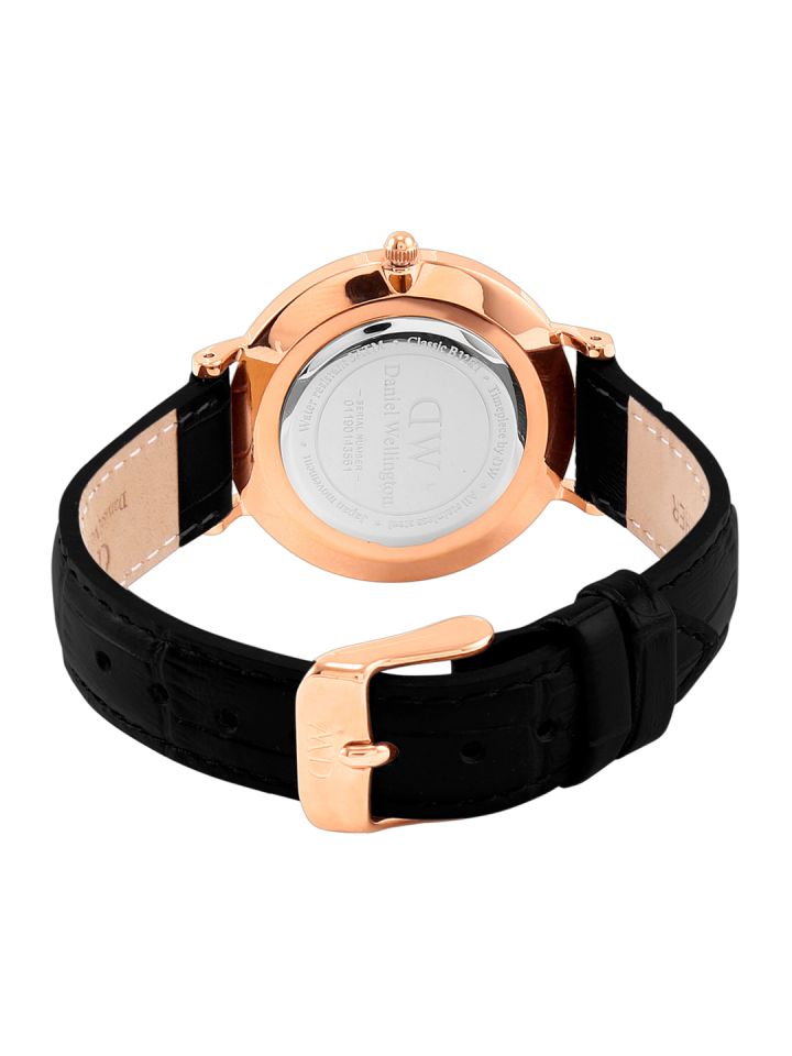 Buy Daniel Wellington Women Petite Reading Black Rose Gold Watch