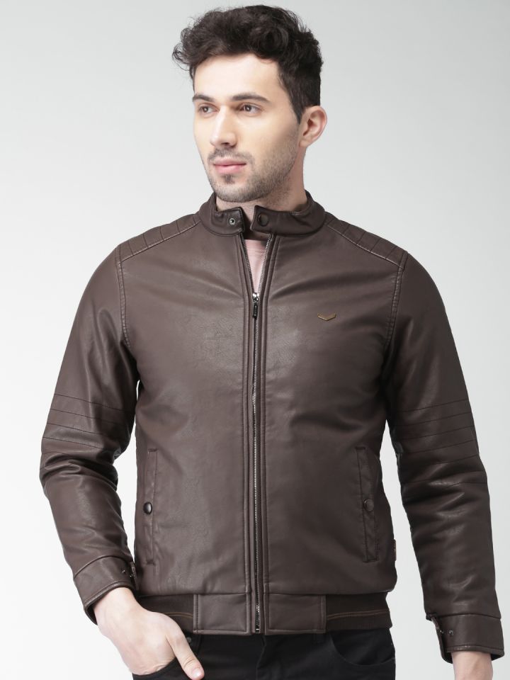 Okane leather jacket deals