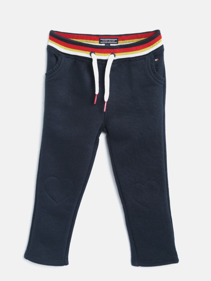 tommy hilfiger navy track pants