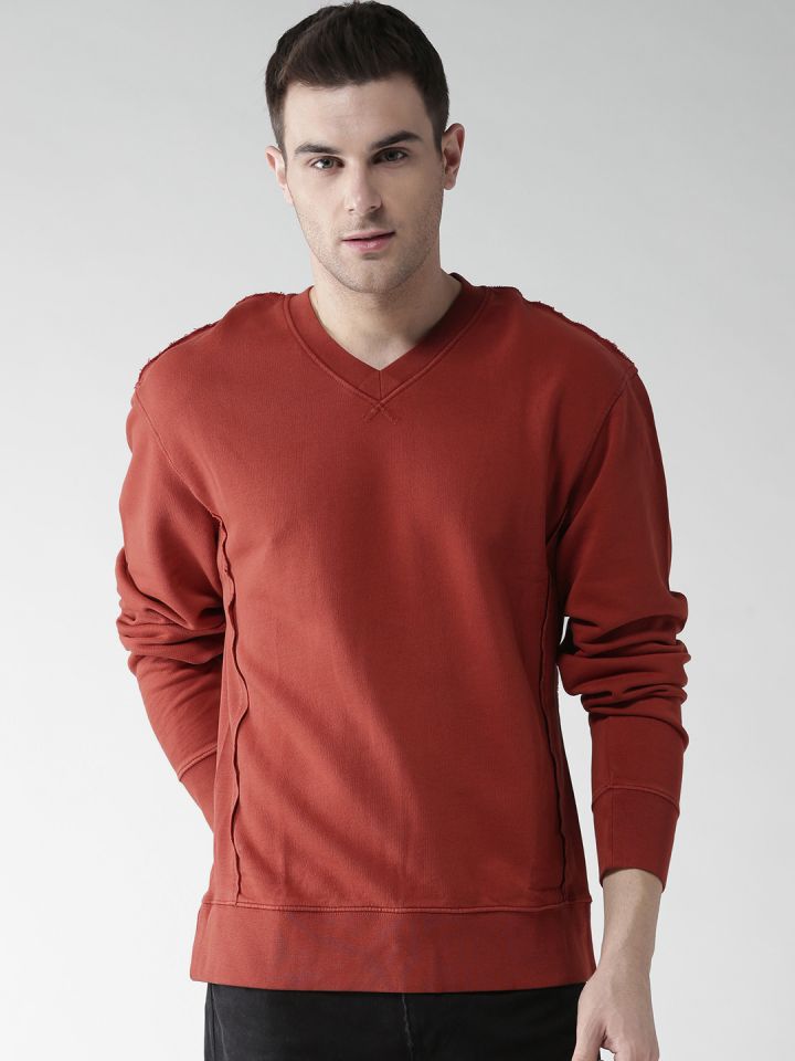 Rust colored sweatshirt sale