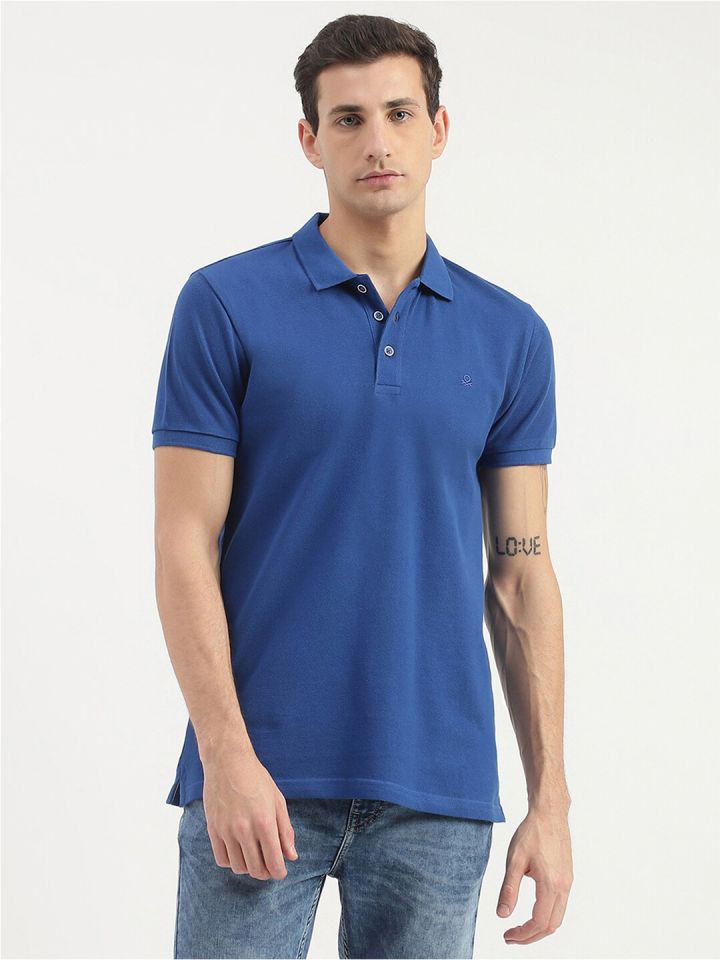 Buy United Colors Of Benetton Polo Collar Short Sleeves Cotton