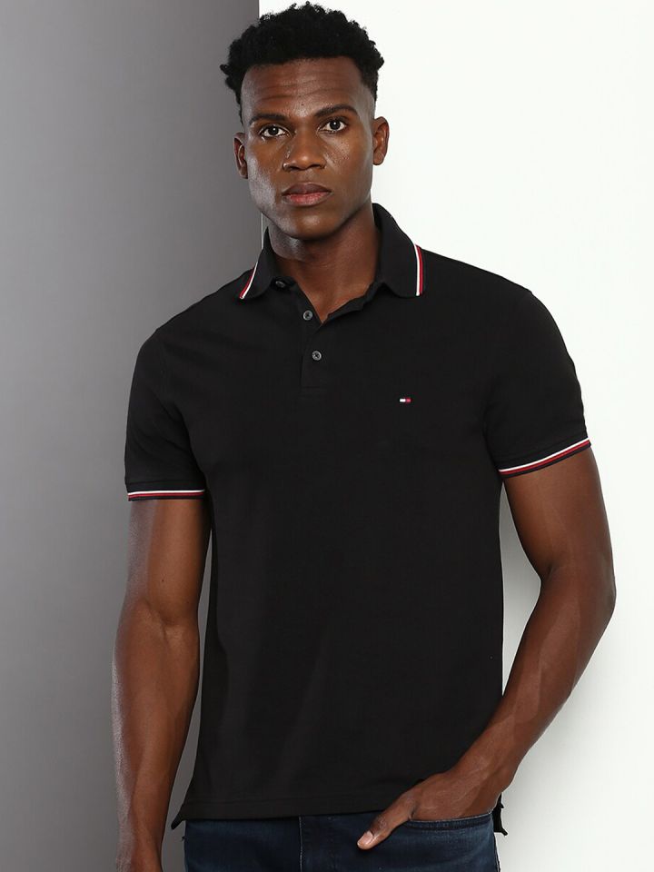 Buy Tommy Hilfiger Polo Collar Slim Fit Short Sleeve T Shirt