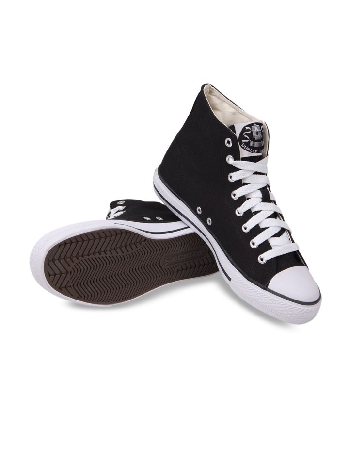 dunlop canvas high top trainers