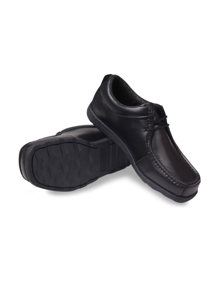 Kangol Unisex Black Leather Loafers