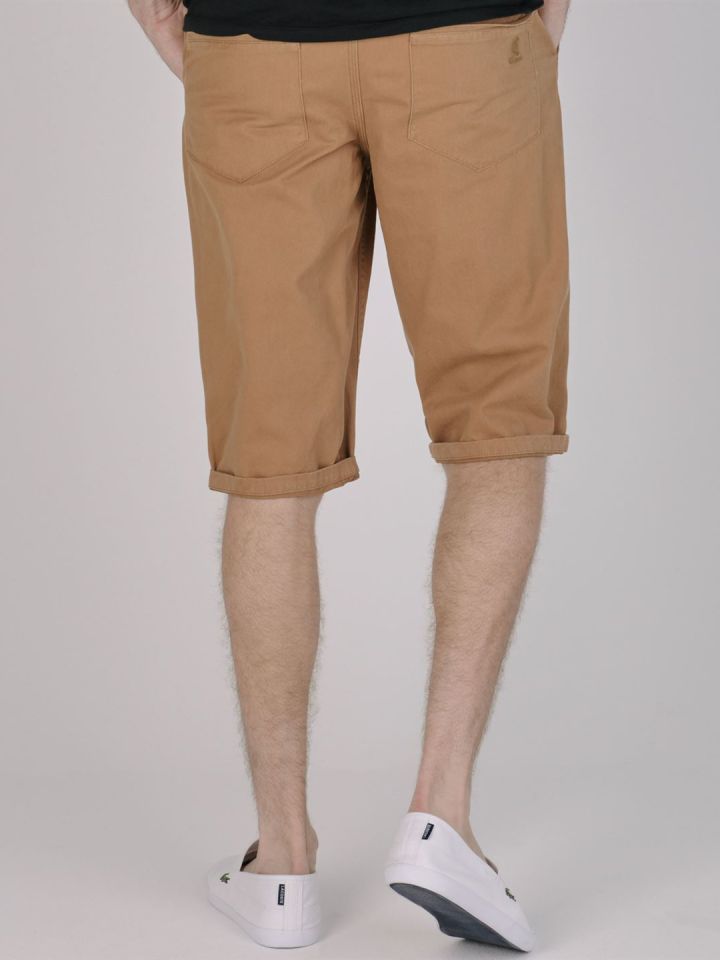 Buy Kangol Men Brown Solid Regular Fit Chino Shorts Shorts for
