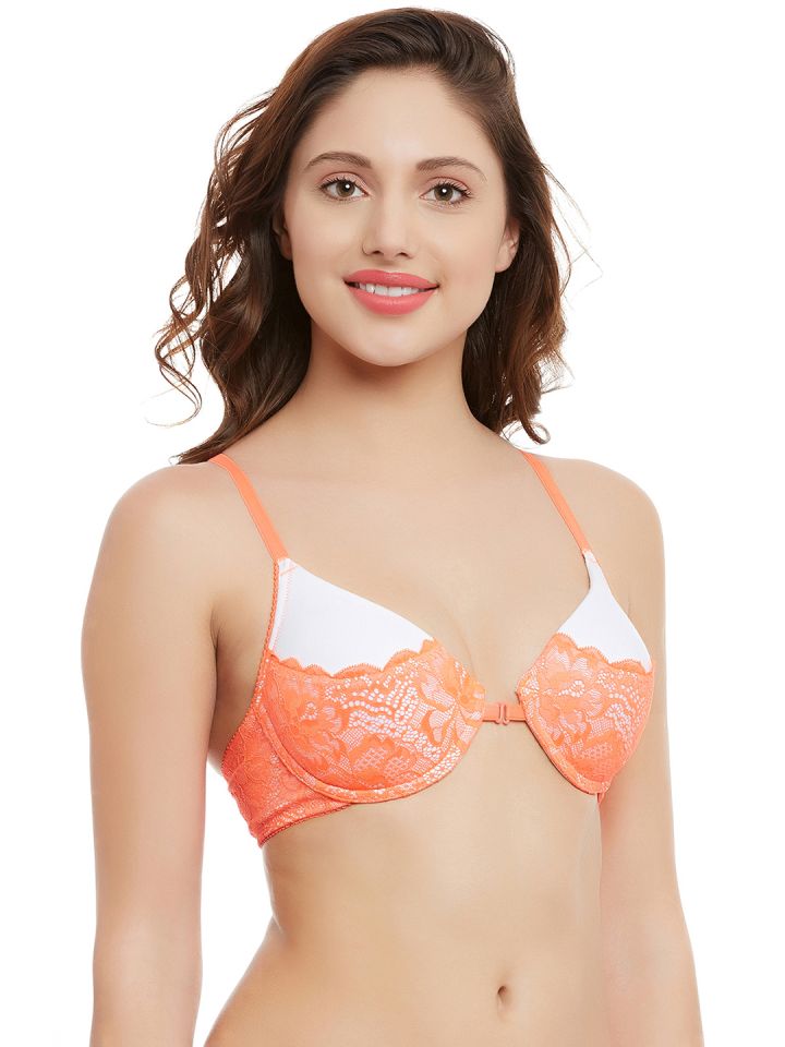 Buy Clovia Underwired Push Up Padded Front Open Cage Bra - Bra for Women  2309973