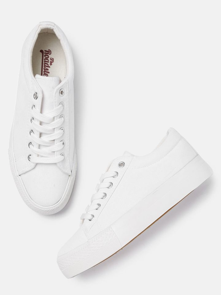 White Sneakers - Casual Shoes for Women 