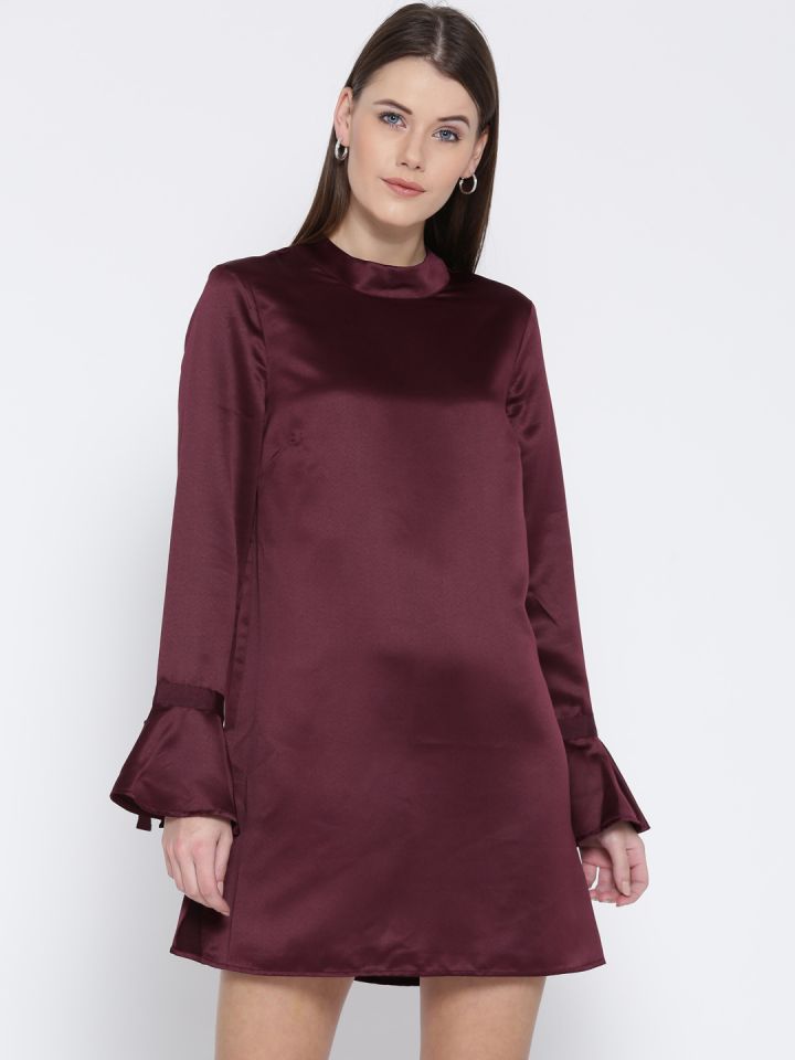 Marks and spencer top burgundy dress
