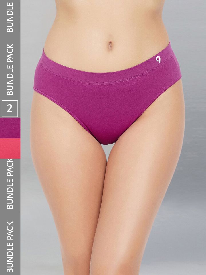 Buy C9 Airwear Mid Rise Seamless Mid Brief Panties Combo For Women
