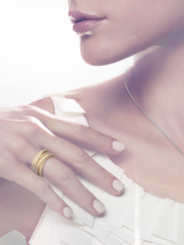 Swarovski spiral ring sale