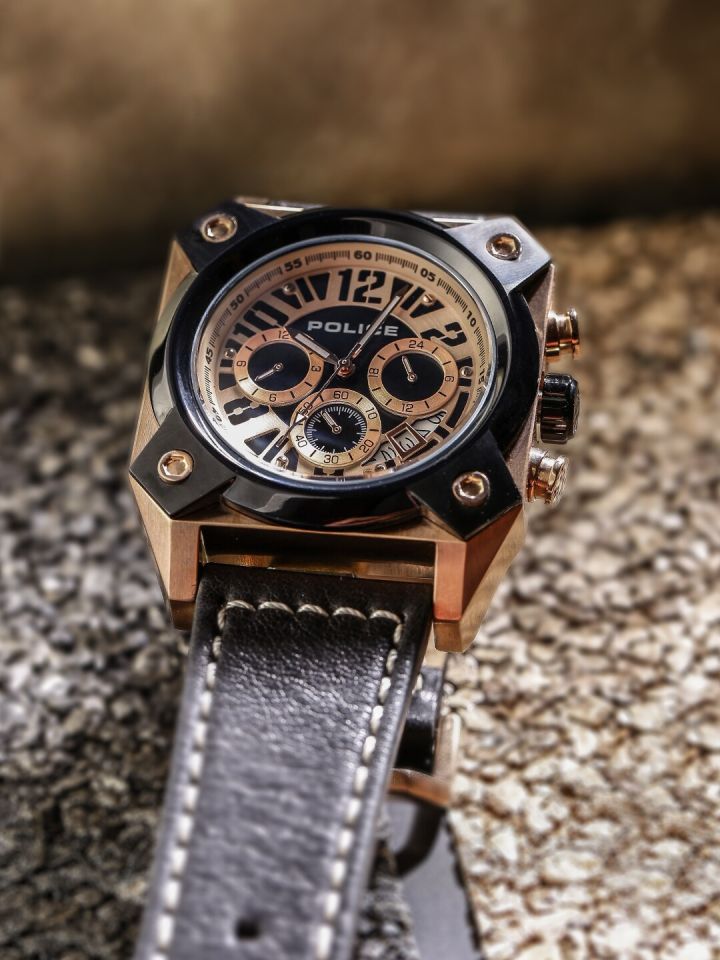 Police rose cheap gold watch