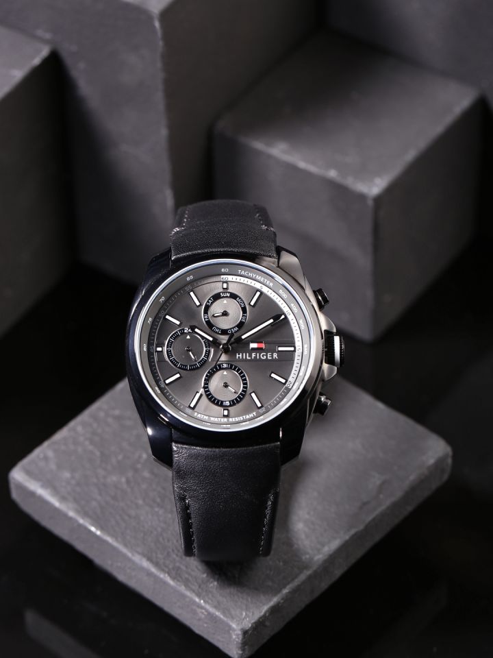 Tommy hilfiger gunmetal watch hot sale