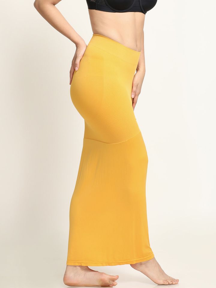 BUYONN Yellow Colour Saree Shapewear For Women Microfiber Lycra Petticoat  For Women , Shaper For Saree at Rs 449.00, Hyderabad