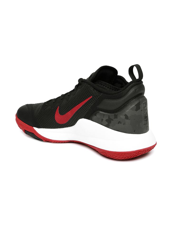 Nike Men Black LEBRON WITNESS II Mid Top Basketball Shoes