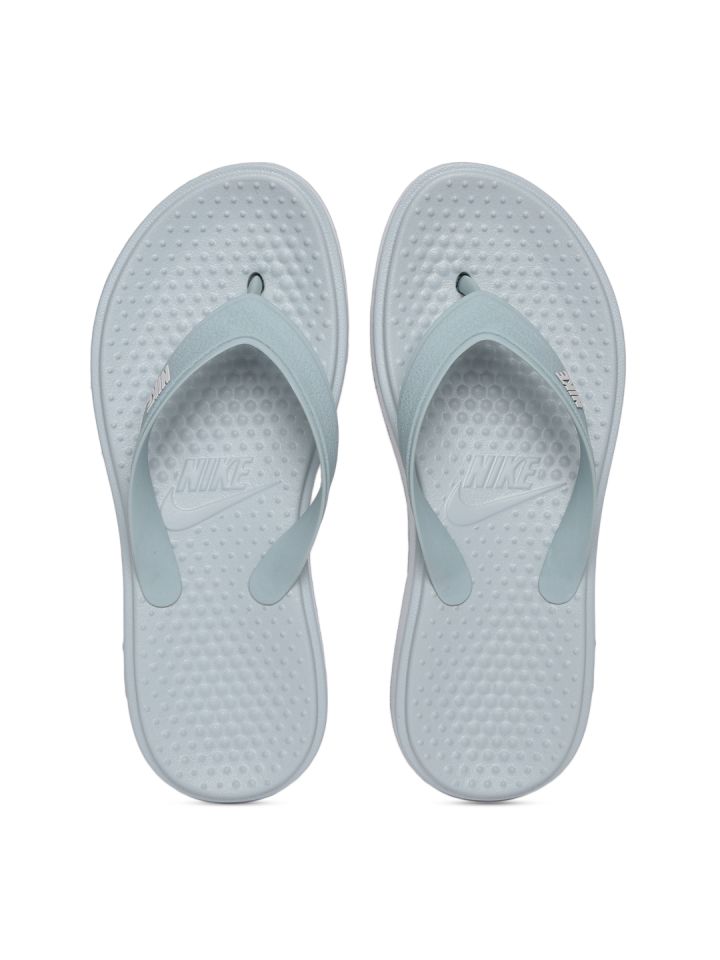 Nike Men Grey SOLAY Thong Flip Flops