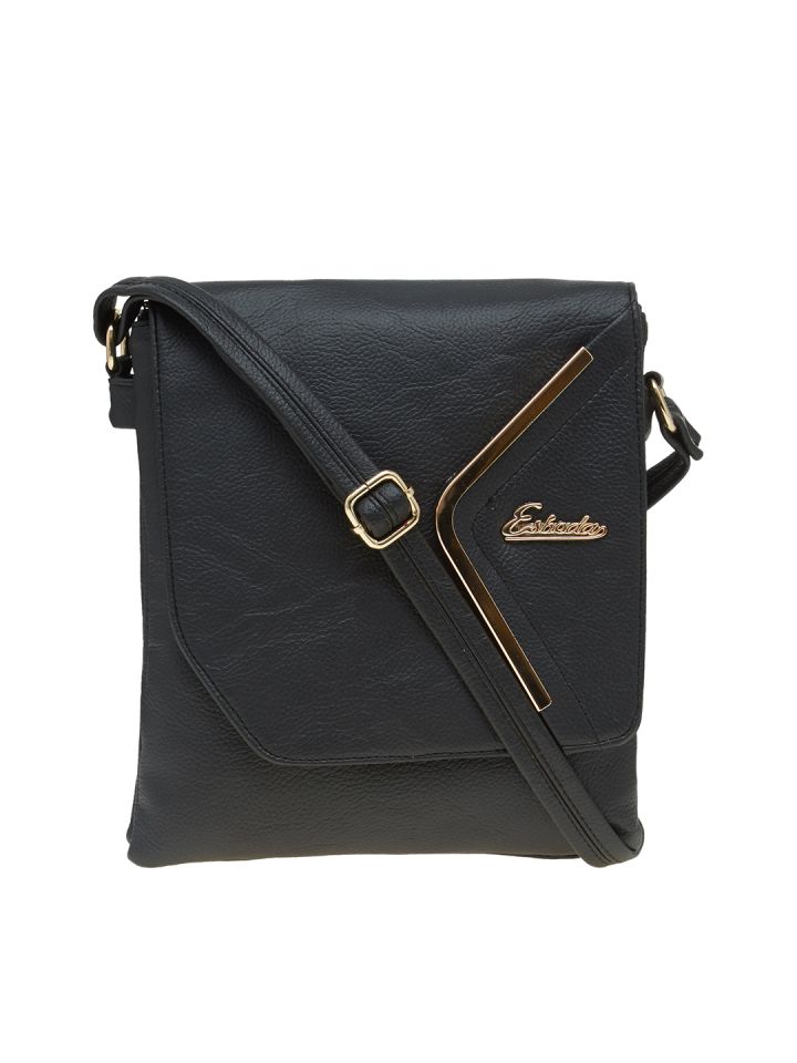 Buy ESBEDA Black Solid Sling Bag Handbags for Women 2314933 Myntra