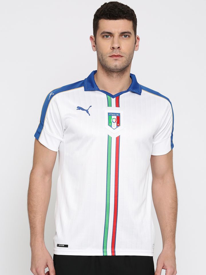 Buy Puma Men White Striped FIGC Italia 