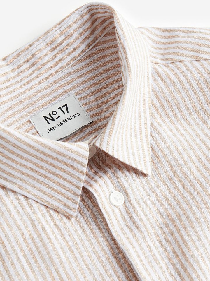 H and m striped shirt online
