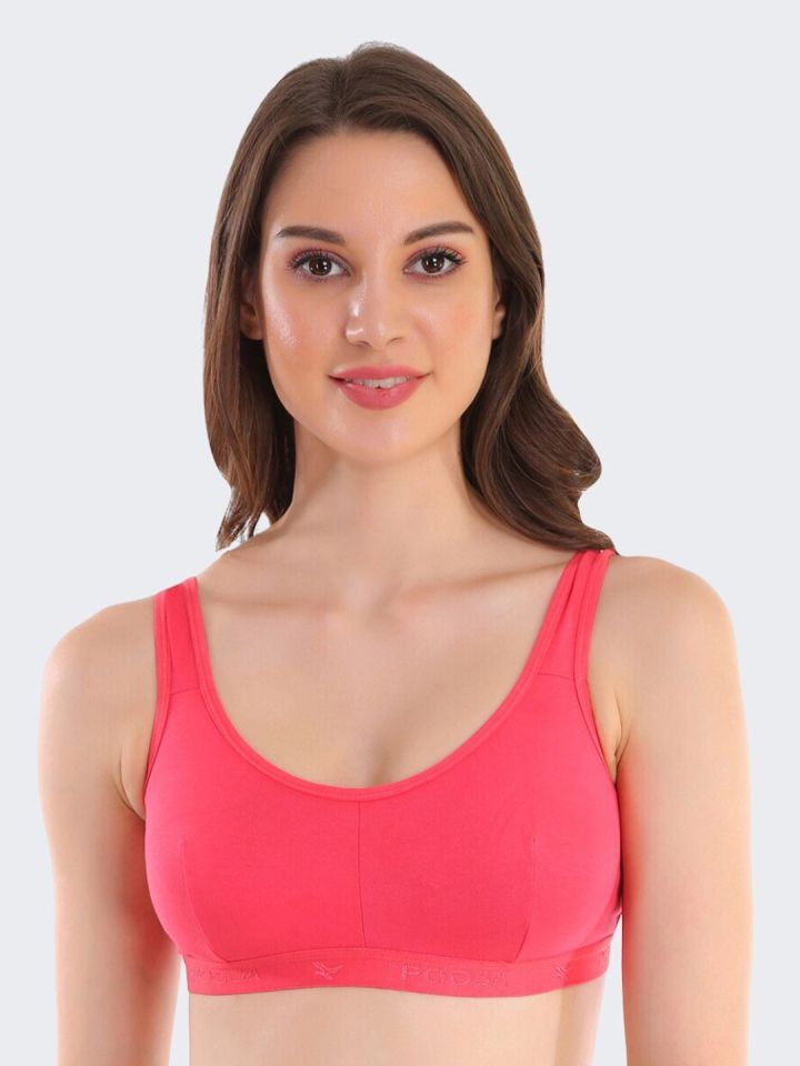Buy BODYCARE Women's Synthetic Non-Padded Wire Free Sports Bra