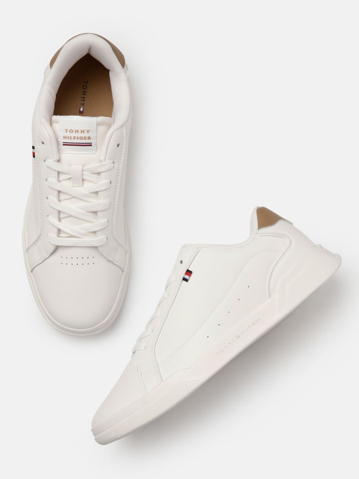 Buy Tommy Hilfiger Men Lo Cup Lth Perforated Leather Sneakers