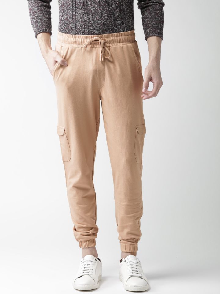 Buy Harvard Men Peach Coloured Joggers Track Pants for Men