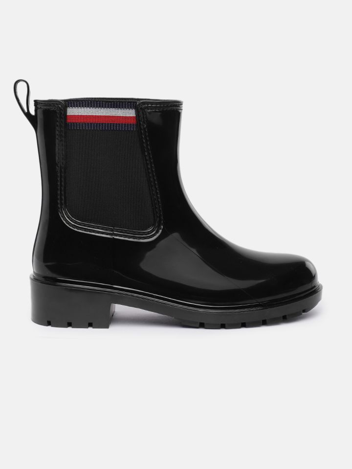 Tommy hilfiger oversized buckle flat boot cheap