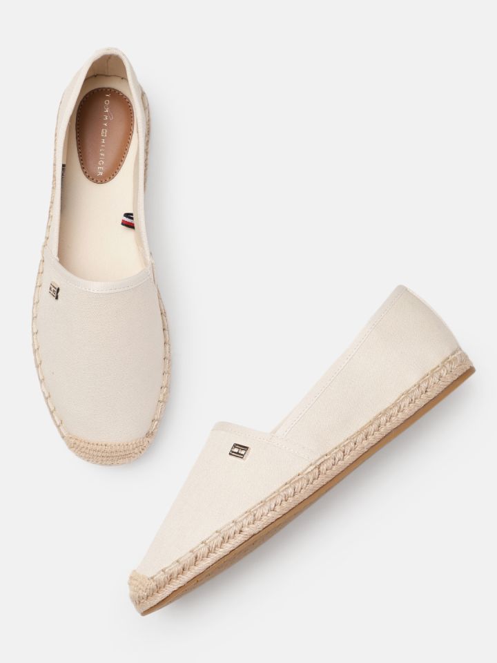 Tommy hilfiger sales flat cotton espadrilles