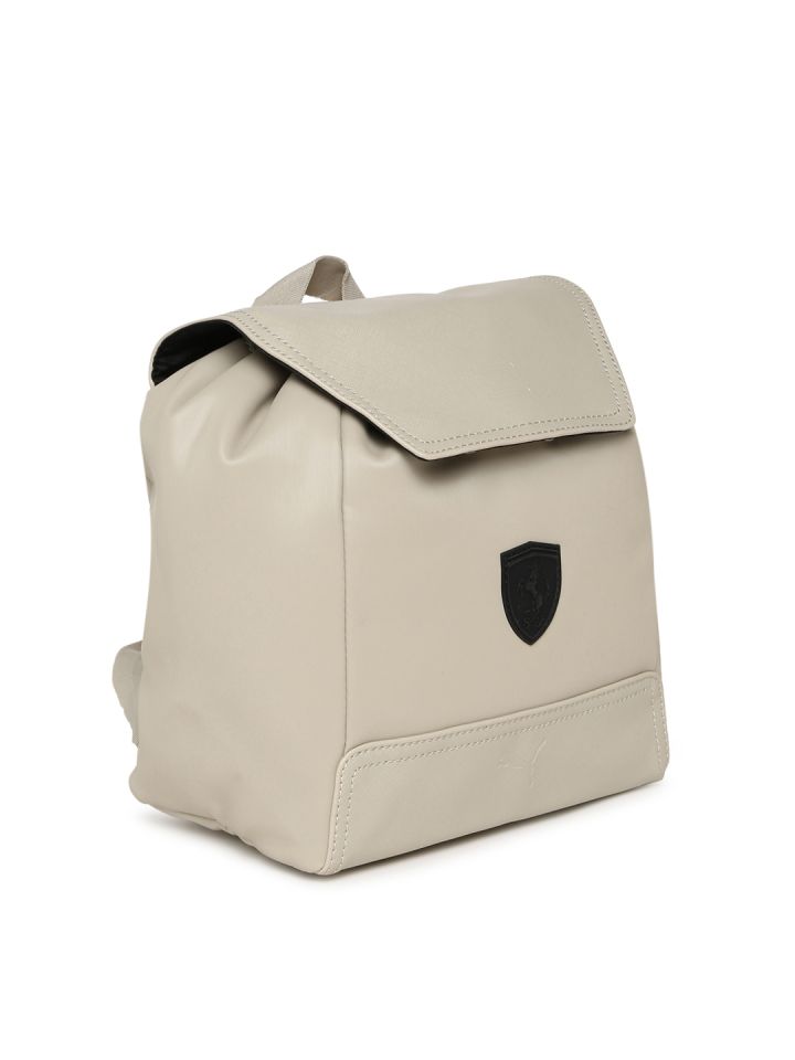 Puma Women Beige Ferrari LS Zainetto Backpack
