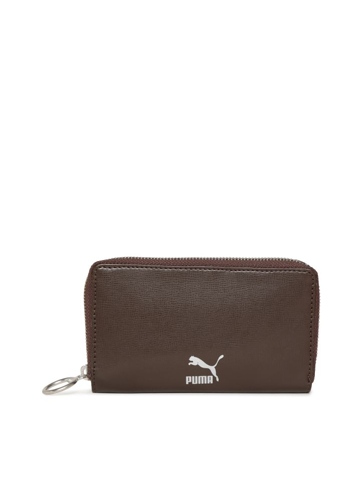 puma wallets brown